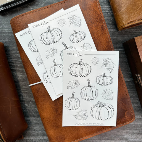 Pumpkins Sticker Sheet | Sketch Collection