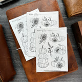 Pumpkin Patch Sticker Sheet | Sketch Collection