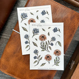 Zinnias in COLOR Sticker Sheet | Sketch Collection