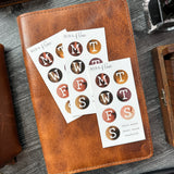 Thankful Watercolor Weekday Sticker Sheet