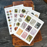 Iris Swatches Sticker Sheets | Watercolor & Ink Collection