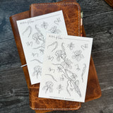 Iris Sketches Sticker Sheet | Sketch Collection