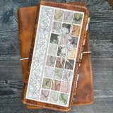 Full Page Sticker Sheet- Iris Scroll | Watercolor & Ink Collection