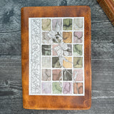 Full Page Sticker Sheet- Iris Scroll | Watercolor & Ink Collection