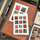 Apple Small Swatches Sticker Sheet | Watercolor & Ink Collection