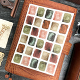 B6 Full Page Sticker Sheet- Earth | Watercolor & Ink Collection