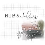 Pink/White Floral Butterfly Clear Vinyl Sticker, 3x2.7 in.
